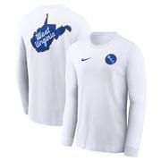 West Virginia Nike Jerry West Perimeter Shooting Long Sleeve Tee